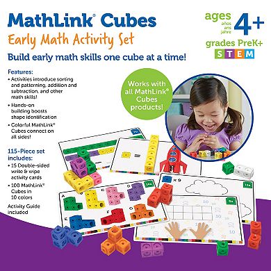 Learning Resources MathLink Cubes Early Math Activity Set