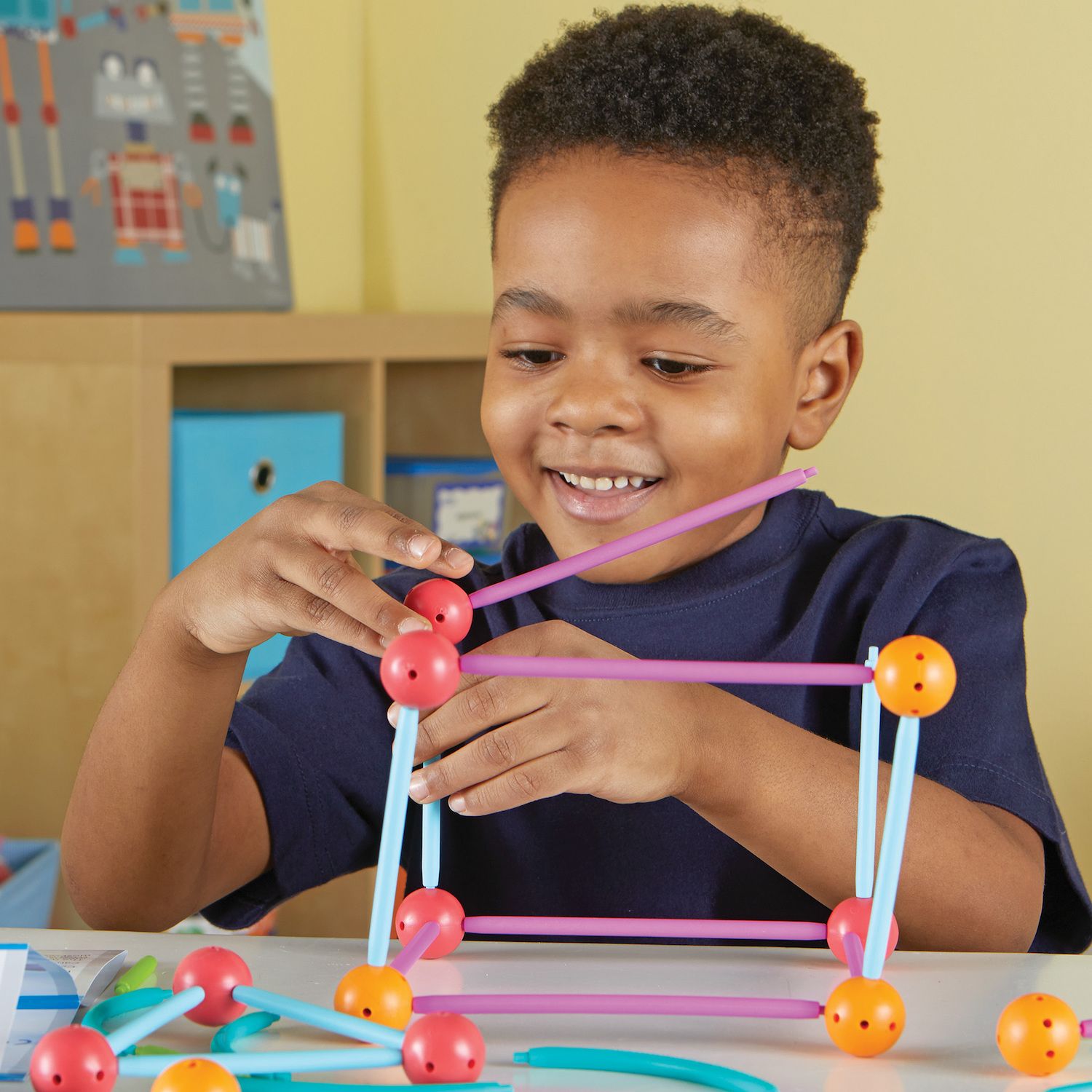 Learning Resources Geomakers STEM Explorers - 58 Pezzi Per Costruire Forme 2D E 3D, Dai 5 Anni - 4