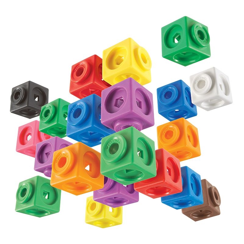 Learning Resources MathLink Cubes Big Builders, Multicolor