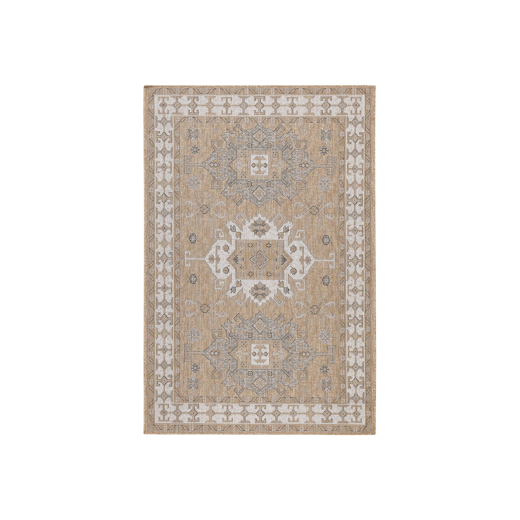 Liora Manne Carmel Kilim Indoor / Outdoor Area Rug, Natural