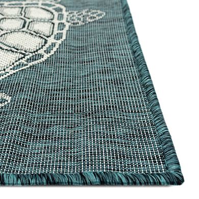 Liora Manne Carmel Sea Turtles Indoor Outdoor Rug