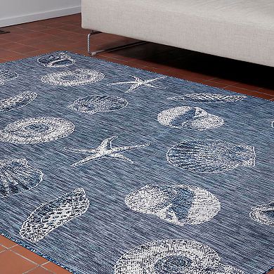 Liora Manne Carmel Shells Indoor Outdoor Rug