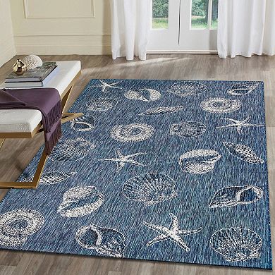 Liora Manne Carmel Shells Indoor Outdoor Rug