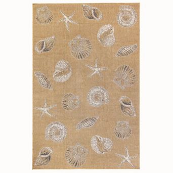 Liora Manne Carmel Shells Indoor Outdoor Rug
