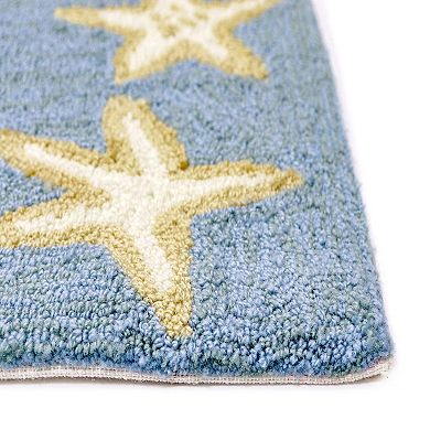 Liora Manne Capri Starfish Border Indoor Outdoor Rug