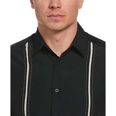 Men's Cubavera Classic-Fit Paneled Button-Down Shirt