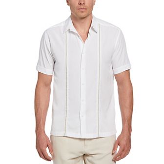 Men's Cubavera Classic-Fit Paneled Button-Down Shirt