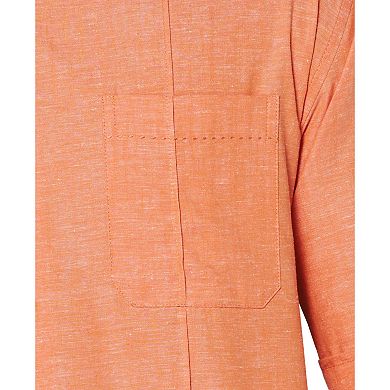 Men's Cubavera Classic-Fit Linen-Blend Pintuck Button-Down Shirt