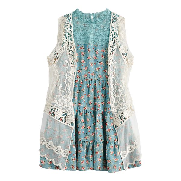 Girls 2024 lace cardigan