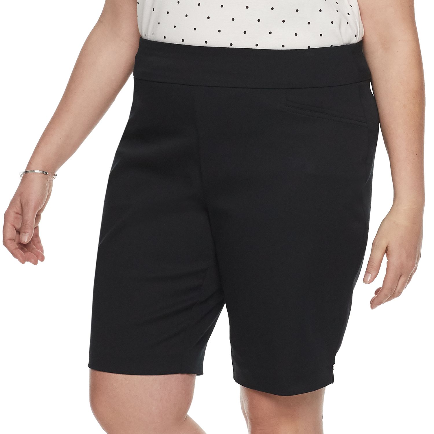 plus size women's bermuda shorts