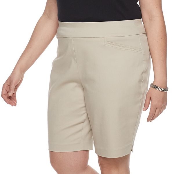 Plus Size Croft & Barrow® Pull-On Bermuda Shorts