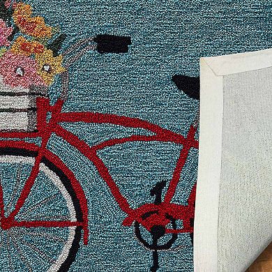 Liora Manne Frontporch Bike Ride Indoor Outdoor Rug