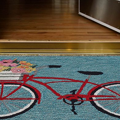 Liora Manne Frontporch Bike Ride Indoor Outdoor Rug