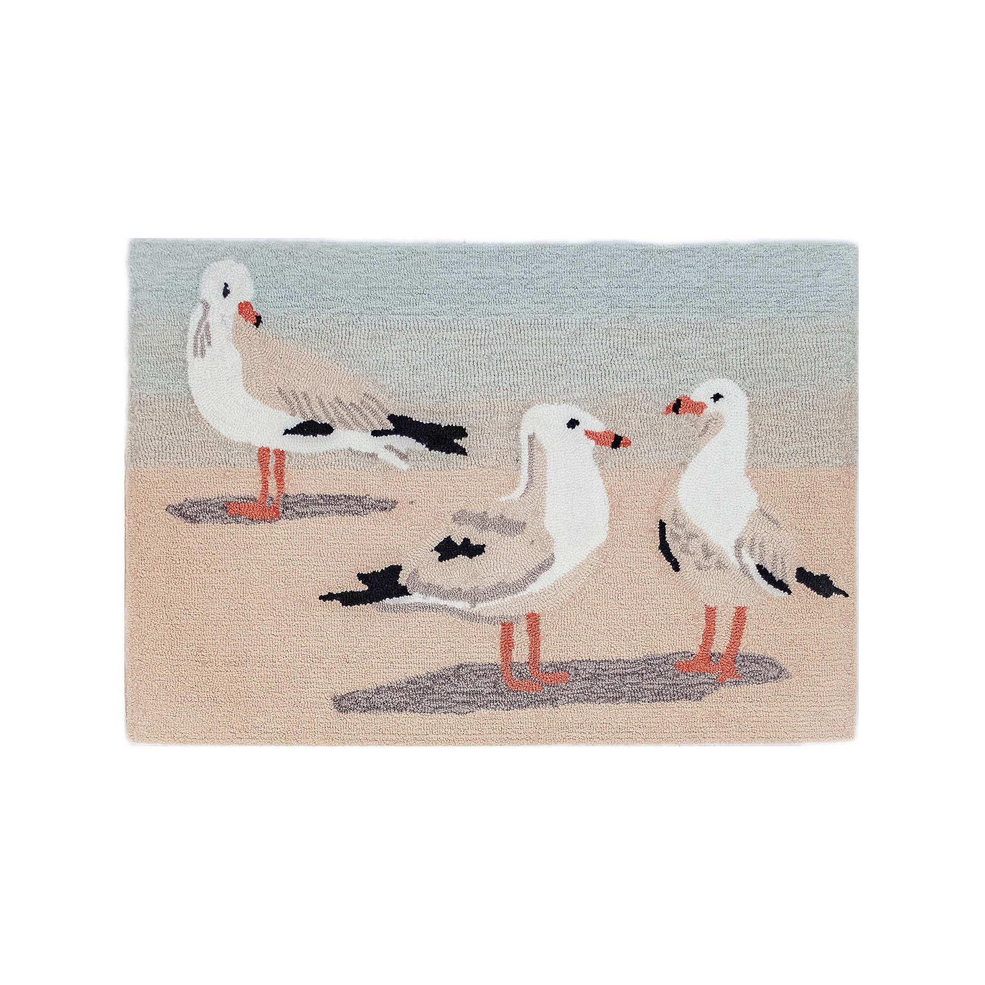 Liora Manne Frontporch Gulls Indoor Outdoor Rug, Beige