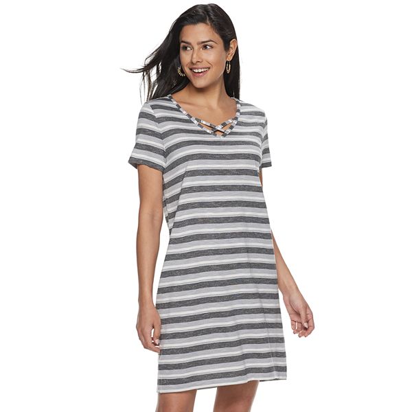Women's Sonoma Good for Life™ Criss Cross T-Shirt Dress