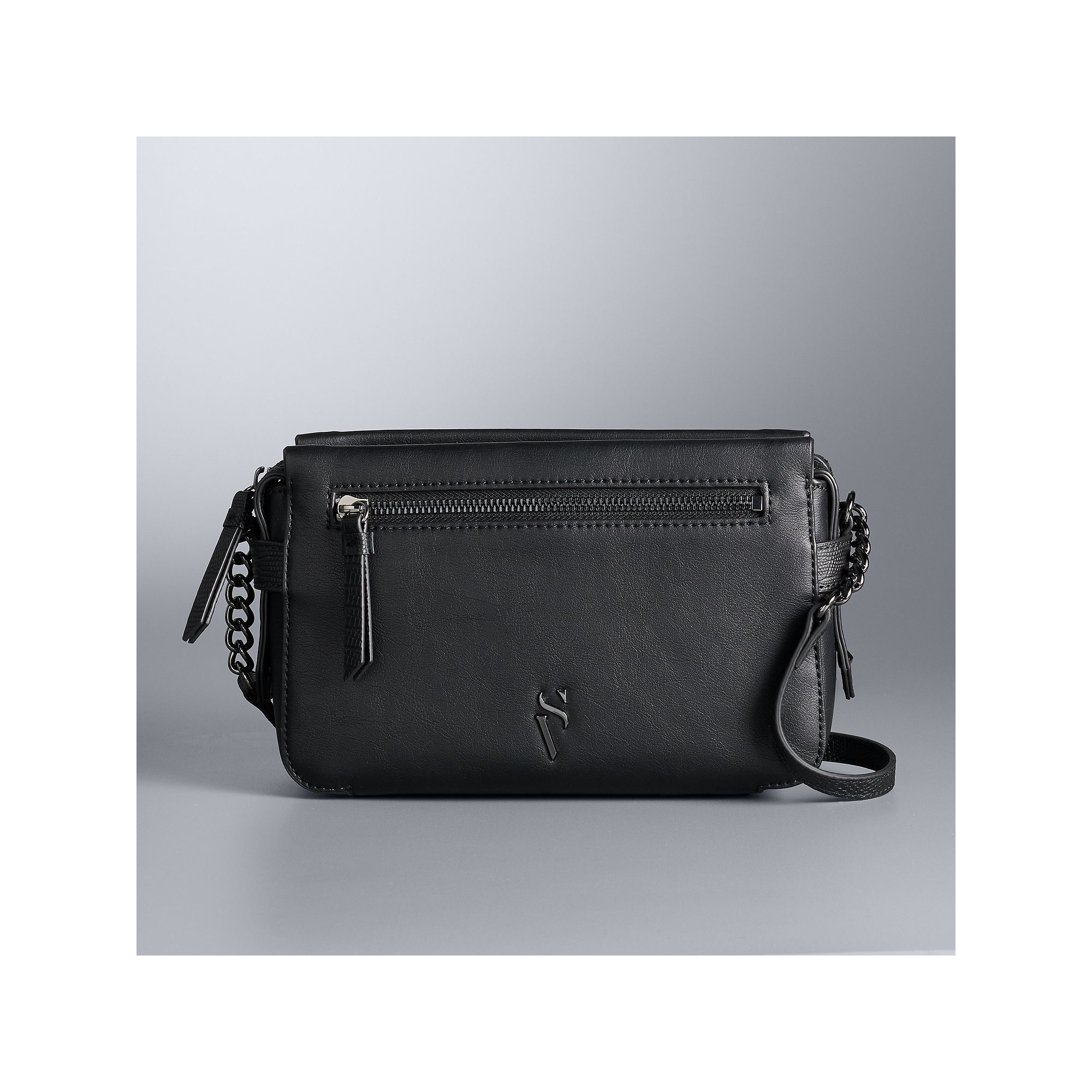 Simply Vera Vera Wang Sintra Crossbody Bag, Black
