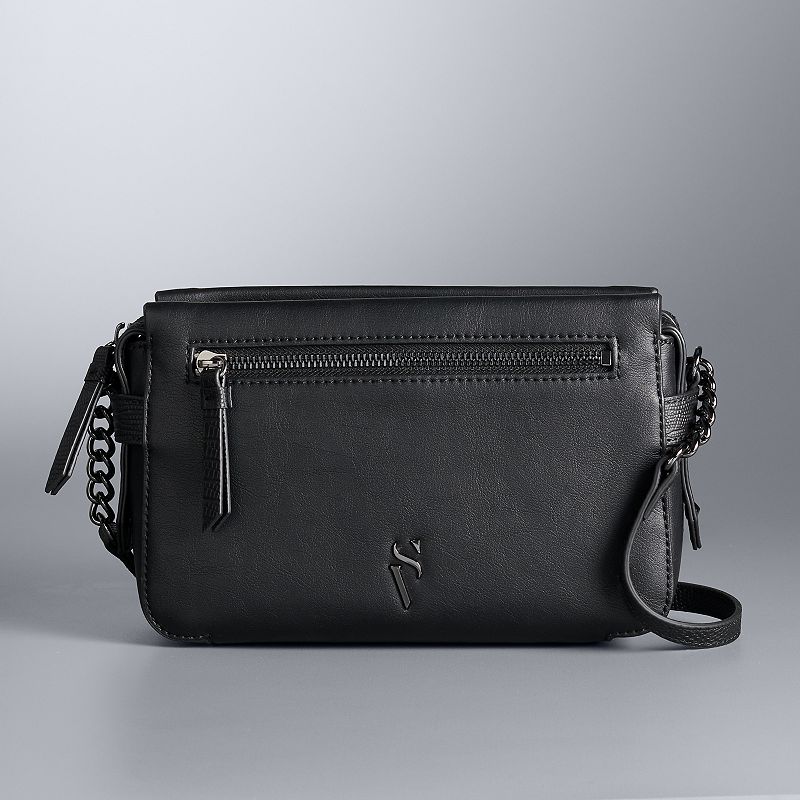 Simply Vera Vera Wang Sintra Crossbody Bag, Black