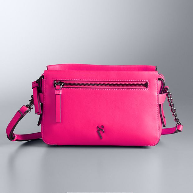 Simply Vera Vera Wang Sintra Crossbody Bag, Med Pink