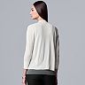 Women's Simply Vera Vera Wang Tie-Front Mesh Cardigan