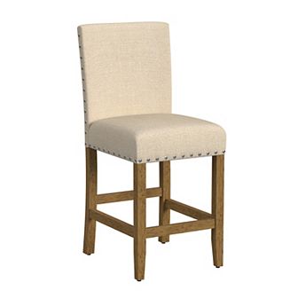 HomePop Blake Nailhead Counter Stool