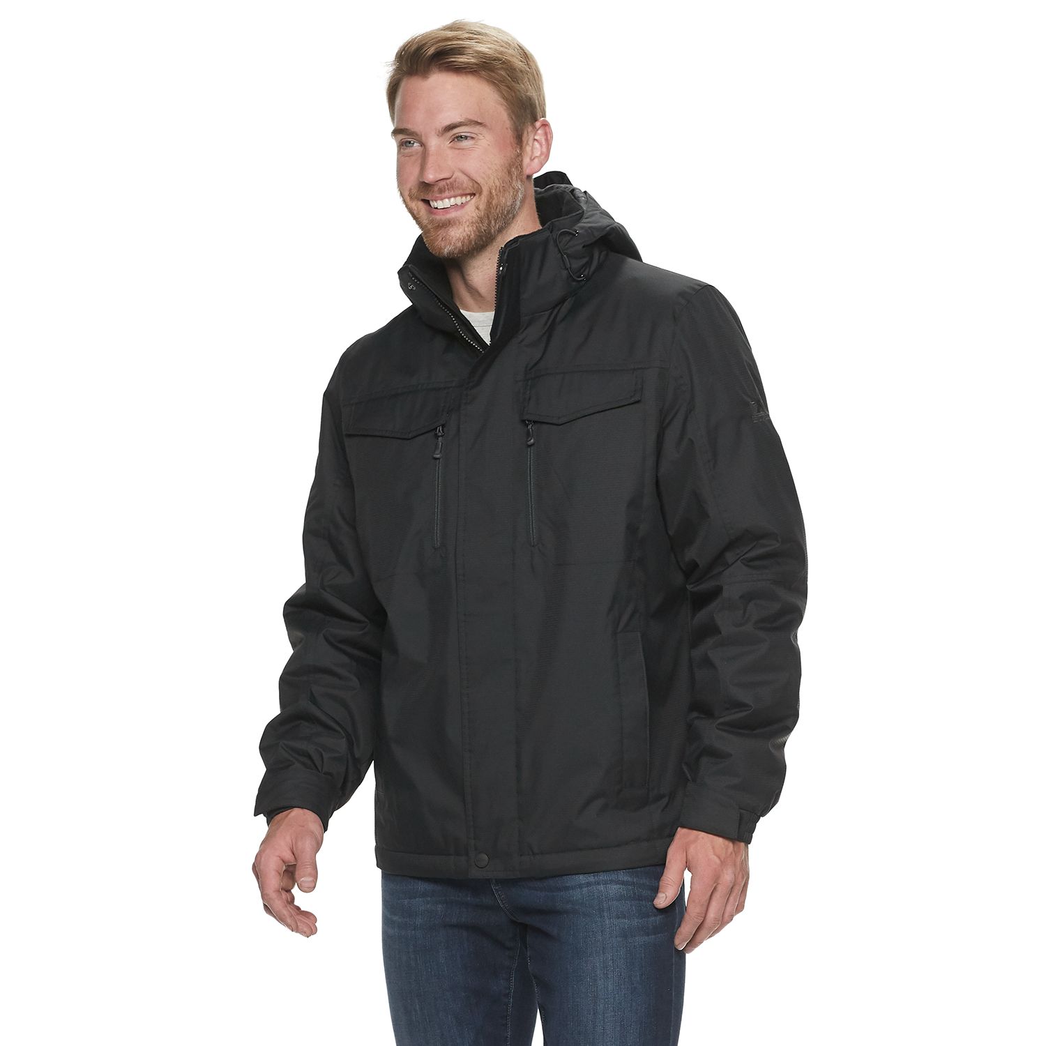 men's zeroxposur cascade stretch hooded jacket
