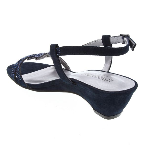 london fog silver sandals