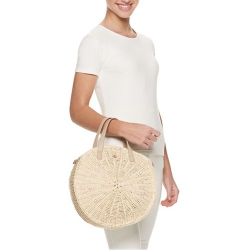 LC Lauren Conrad Round Crossbody Bag