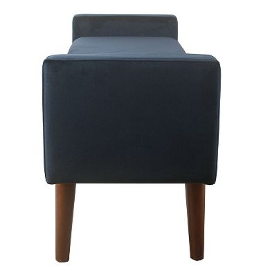 HomePop Fulton Velvet Storage Bench