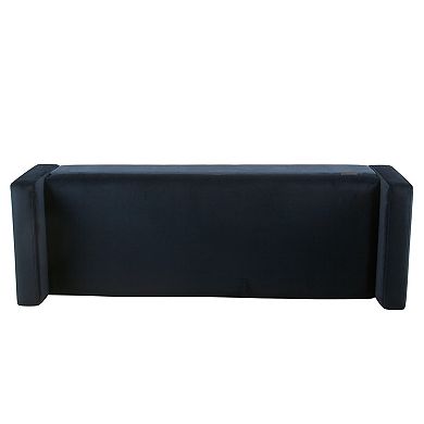 HomePop Fulton Velvet Storage Bench