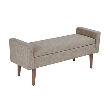 HomePop Fulton Velvet Storage Bench