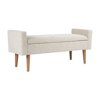 HomePop Fulton Velvet Storage Bench