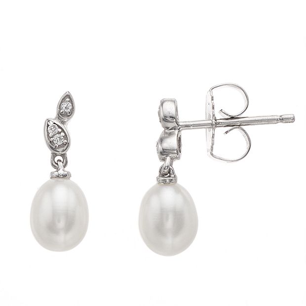 Kohls black deals pearl earrings