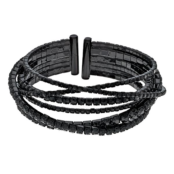 Simply Vera Vera Wang Black Chain Bangle Bracelet