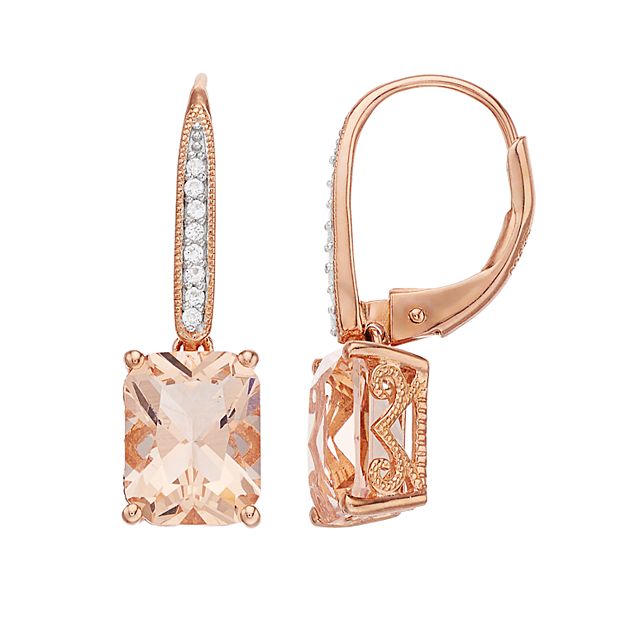 Kohls hot sale morganite earrings