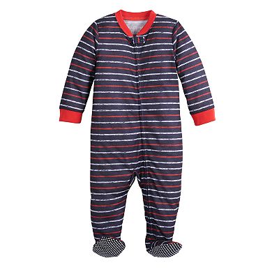 Baby Jammies For Your Families "Stars & Stripes" Rainbow Pride Footed Pajamas