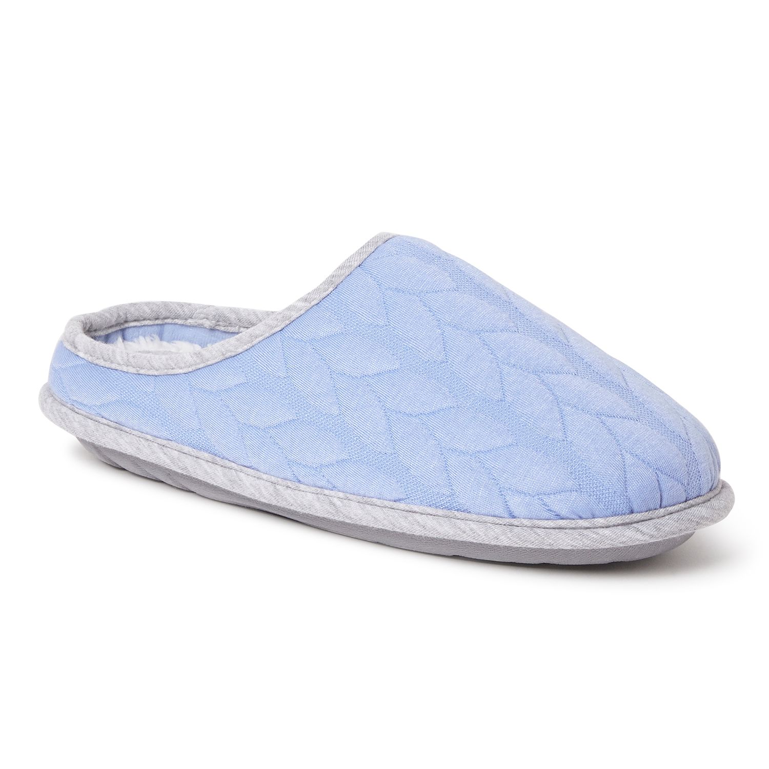 dearfoams quilted terry clog slippers