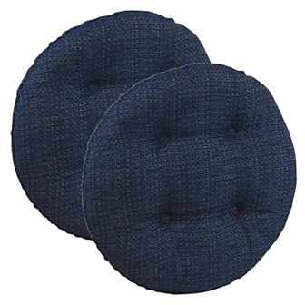The Gripper Tyson Tufted Bar Stool Chair Pad 2 pk