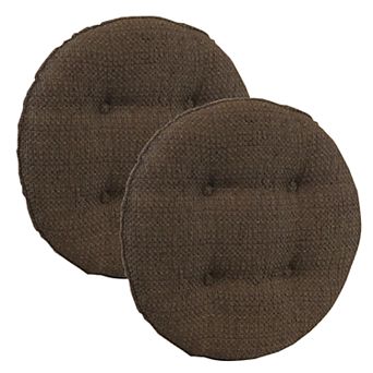 The Gripper Tyson Tufted Bar Stool Chair Pad 2 pk