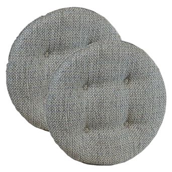 The Gripper Tyson Tufted Bar Stool Chair Pad 2 pk