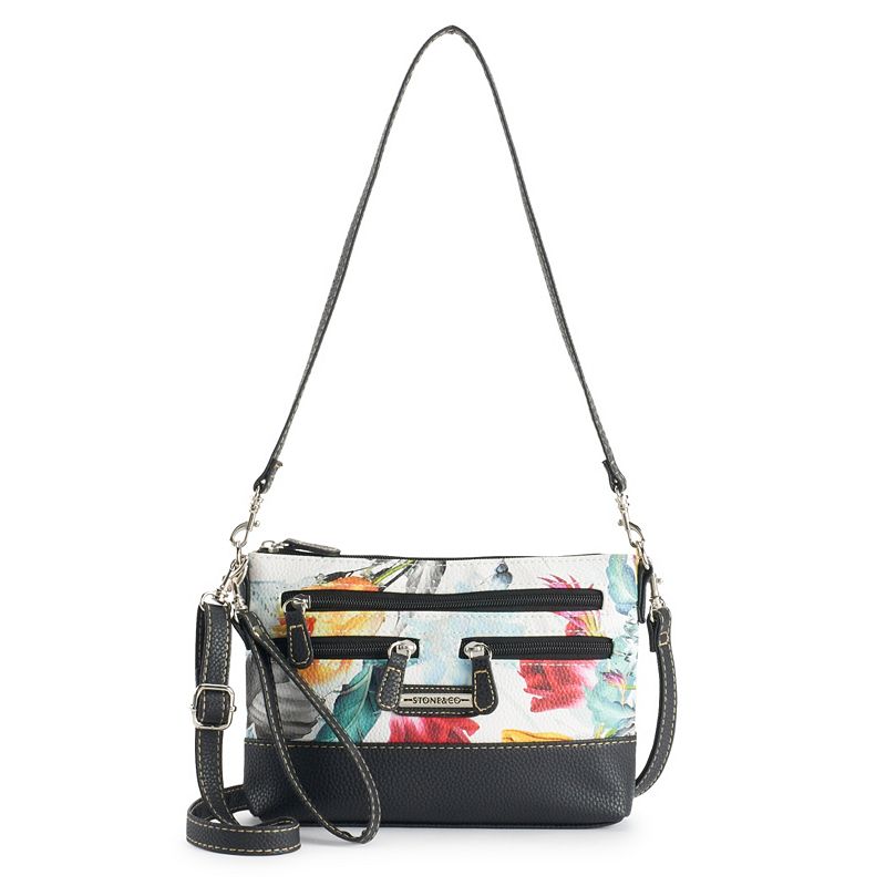 Stone & Co. Floral 4-In-1 Crossbody Bag, White
