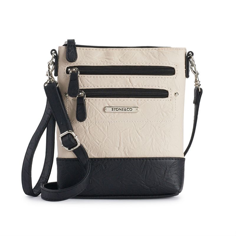 Stone & Co. 3-In-1 Leather Bag, Dark Beige