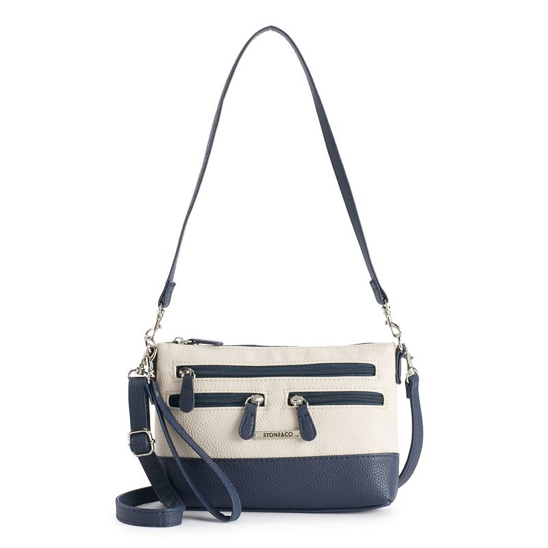 Stone & Co. 4-In-1 Leather Bag, Blue