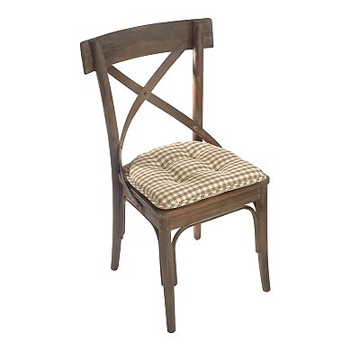 Gripper Gingham Chair Pad