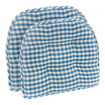 Gripper Gingham Chair Pad