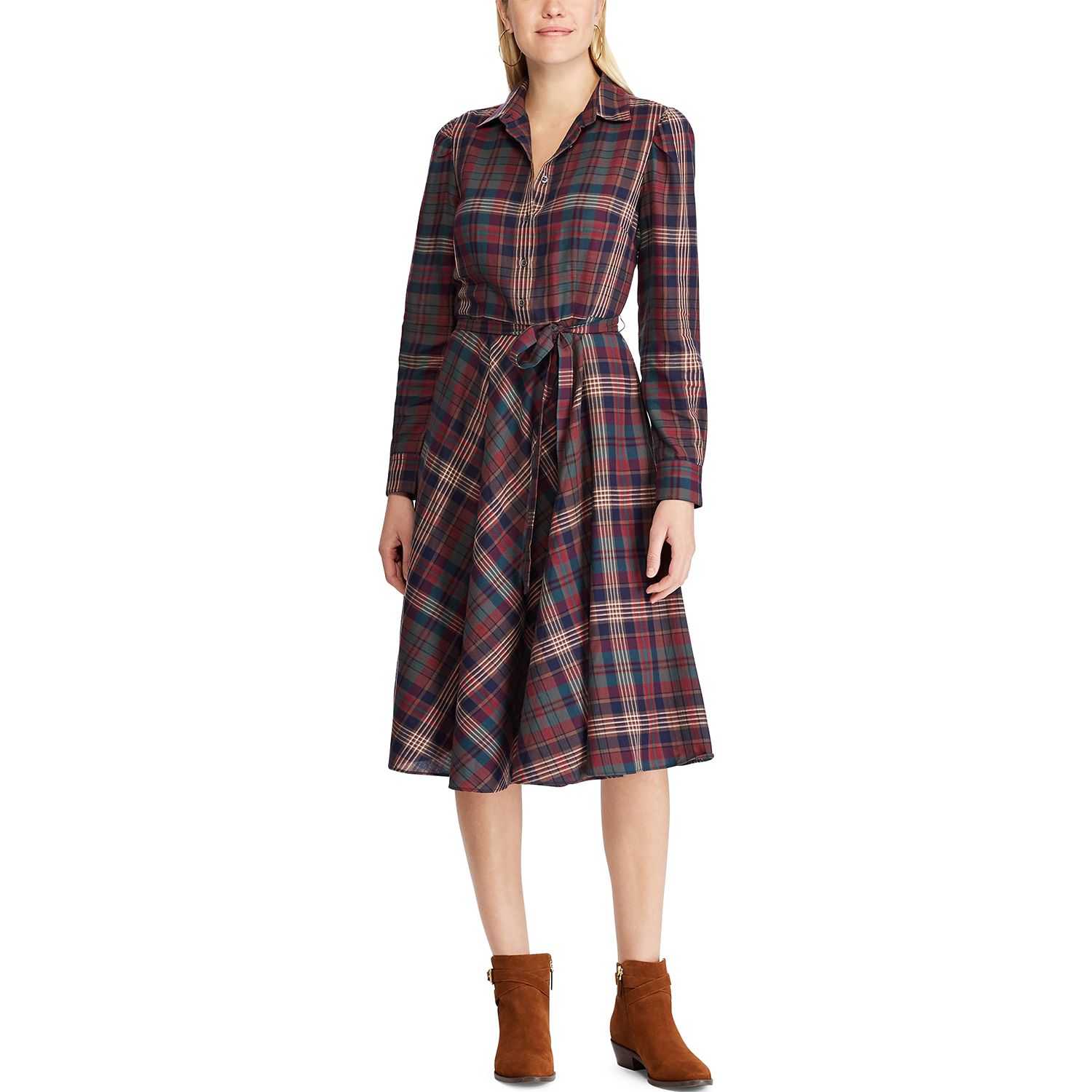 plaid shirt dress womens