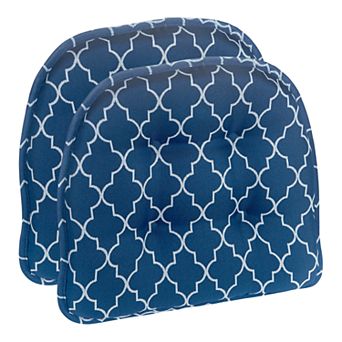 The Gripper Trellis Tufted Chair Pad 2 pk