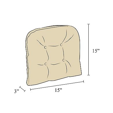 Gripper Omega Tufted Chair Pad 2-pk.