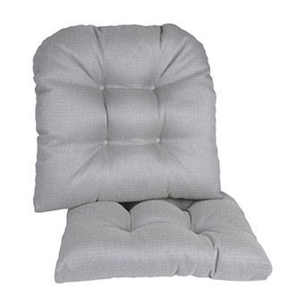 Gripper Omega 15" x 15" Tufted Chair Pad 2 pk