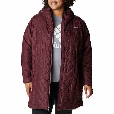 Plus Size Columbia Copper Crest Quilted Long Jacket