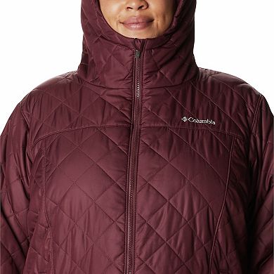 Plus Size Columbia Copper Crest Quilted Long Jacket